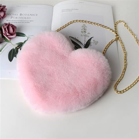 Plush Heart Bag For Women Valentine's Day