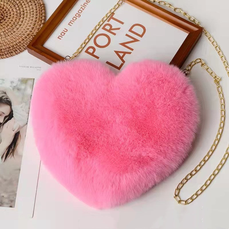 Plush Heart Bag For Women Valentine's Day