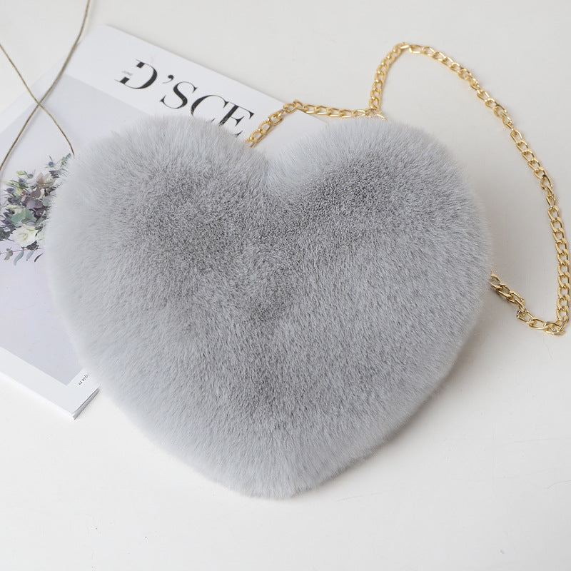Plush Heart Bag For Women Valentine's Day