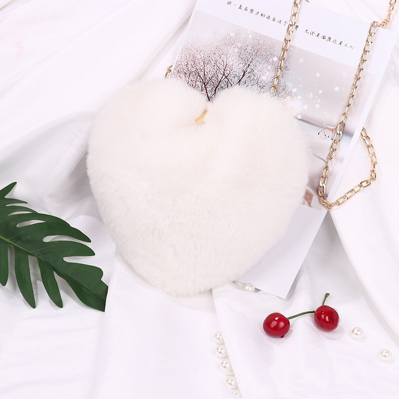 Plush Heart Bag For Women Valentine's Day