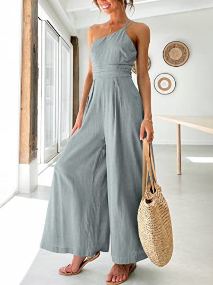 Summer Jumpsuit With Pockets