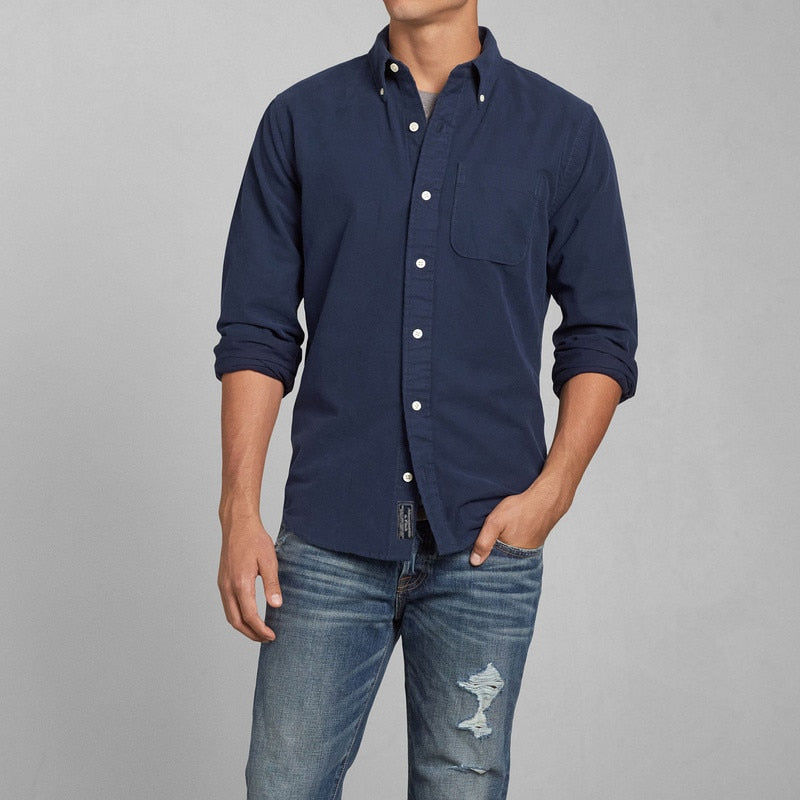 Oxford Stretch Zip Shirt